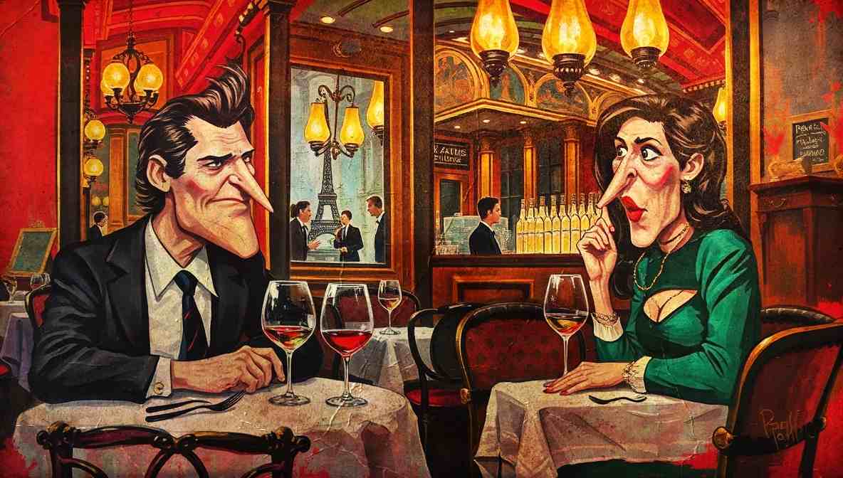 Paris Chewing with Mouth Open in Meeting Disrupts Productivity